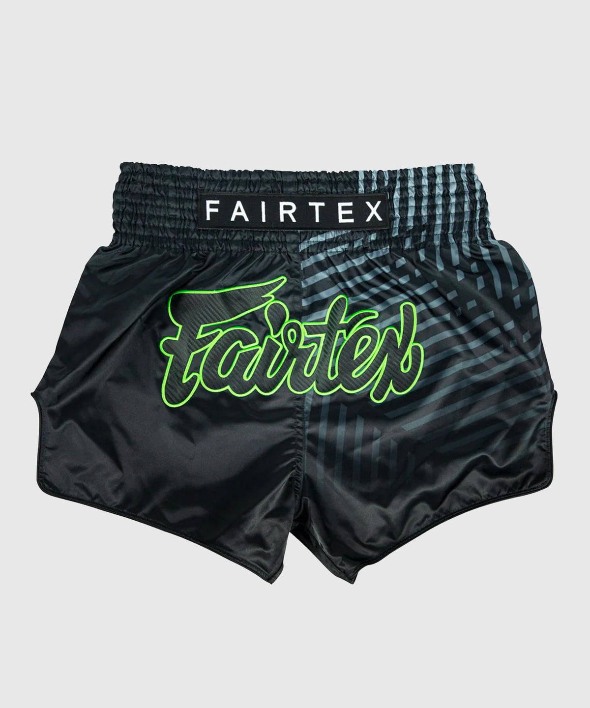 Fairtex Racer Pantaloncini da Muay Thai - Nero/Verde