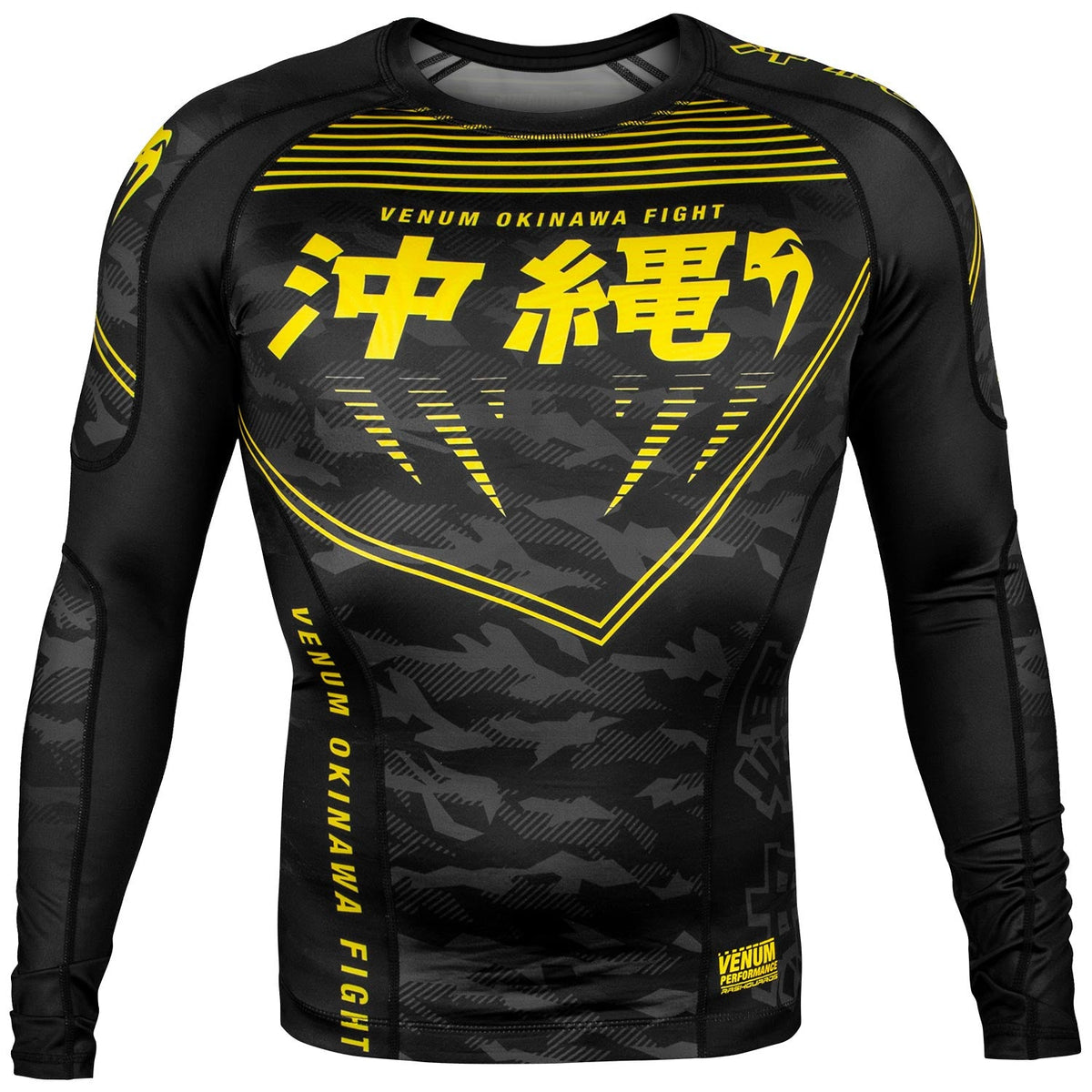 Venum Okinawa 2.0 Rashguard - Langarm - Schwarz/Gelb