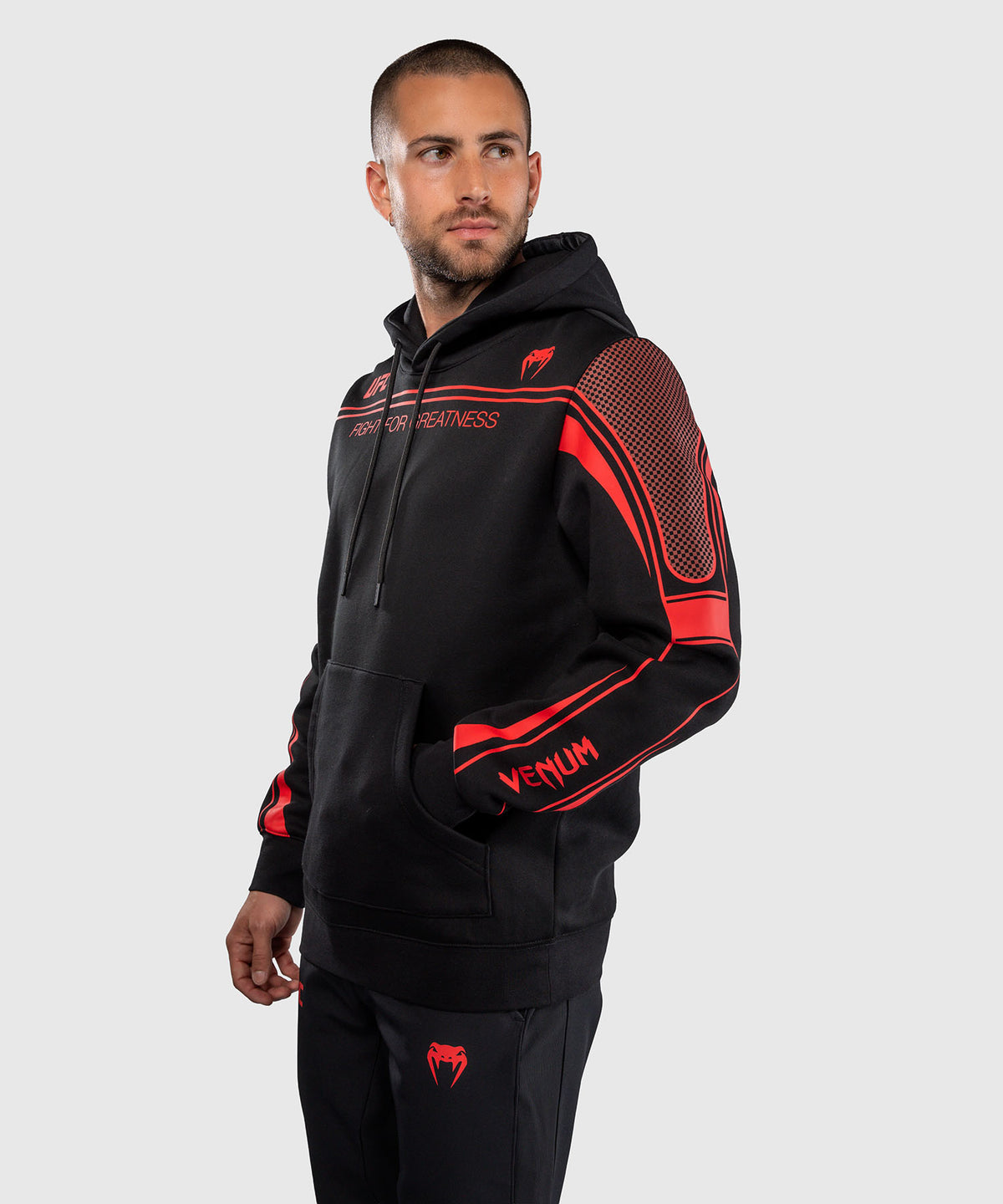 Venum UFC Unity by Venum Authentic Fight Week Sudadera con Capucha para Hombre - Negro