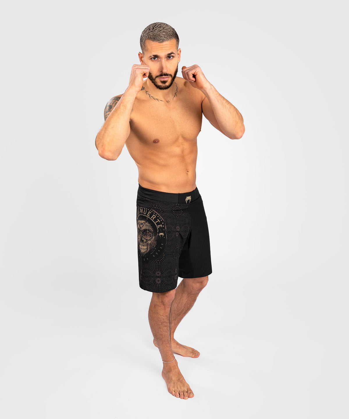 Venum Santa Muerte Dark Side Fightshort - Schwarz/Braun