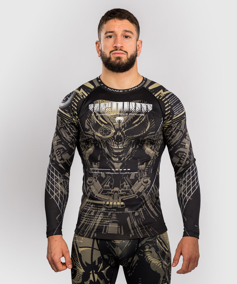 Venum Invader Langarm Rashguard - Schwarz/Sand