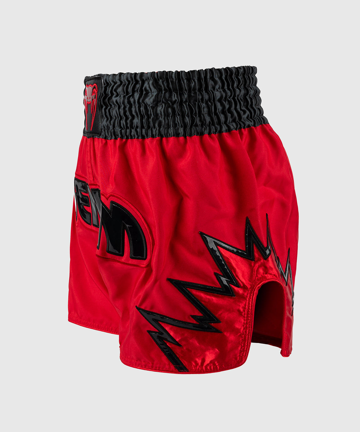 Venum Inferno Muay Thai Shorts - Rot/Charcoal Grau/Schwarz
