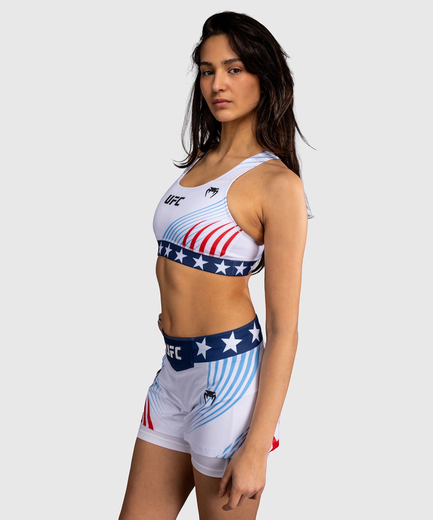 Official UFC Freedom 250 by Venum Authentic Fight Night Brassière de sport pour femme - Blanc