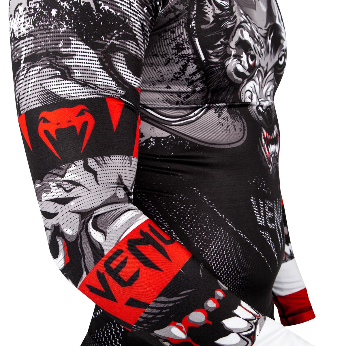 Venum Werewolf Rashguard - Langarm - Schwarz/Grau
