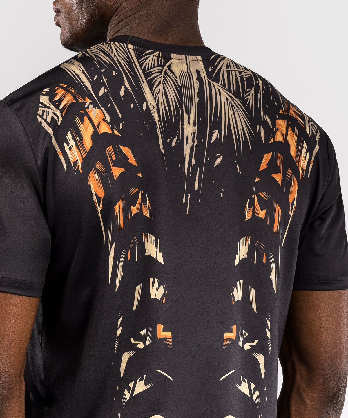 Venum Tiger Maglietta Uomo Dry-Tech - Nero/Arancione Neon