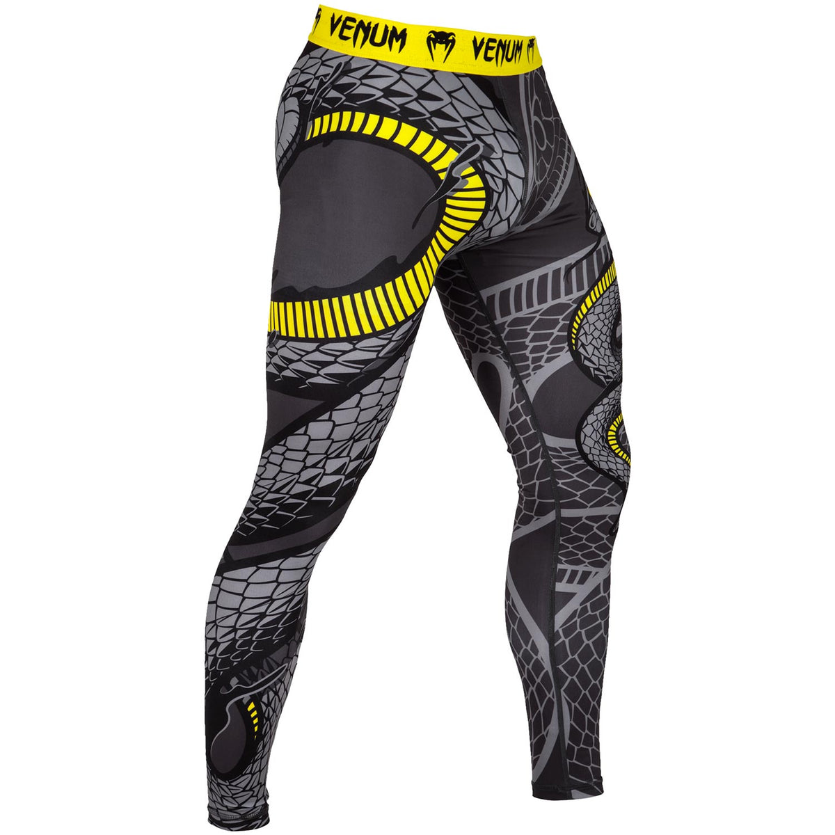 Venum Snaker Compression Tights - Black/Yellow