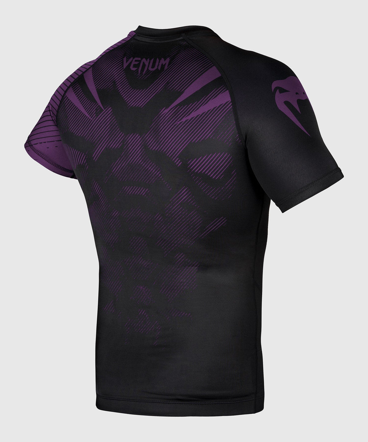 Venum NoGi 2.0 Rashguard - Kurzarm IBJJF-geprüft - Schwarz/Violett
