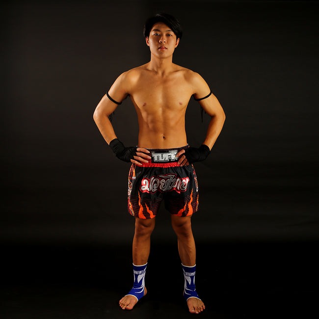 Tuff Tiger Pantalones de Muay Thai - Negro