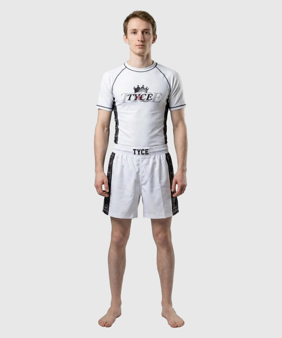 TYCE CULTURE OF WAR Balduin IV. Fightshorts - Weiß