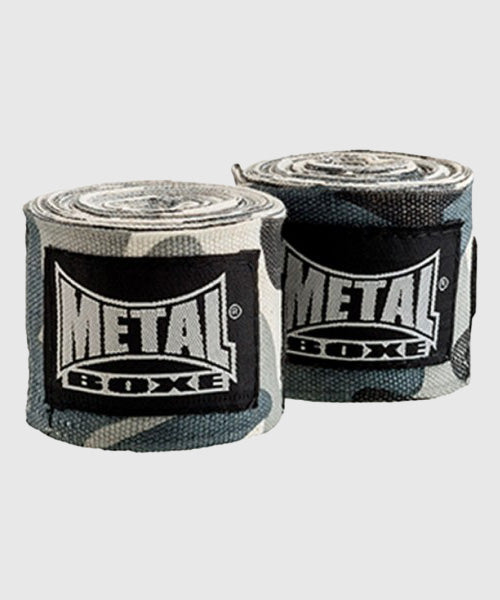 Metal Boxe Boxbandagen – Grau Camouflage – 2,5 Meter