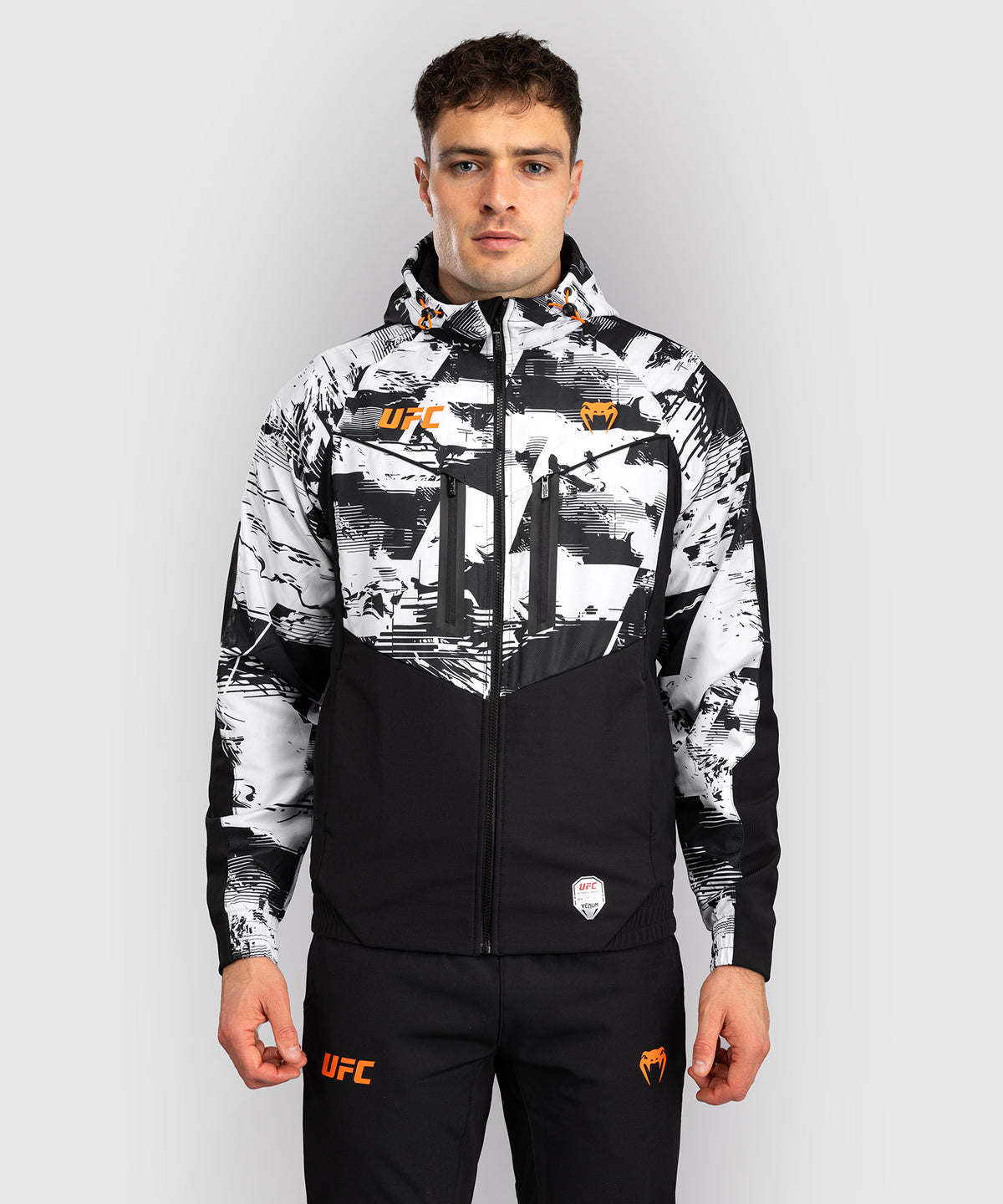 Men's UFC Zenith by Venum White Authentic Fight Week Zip Hoodie