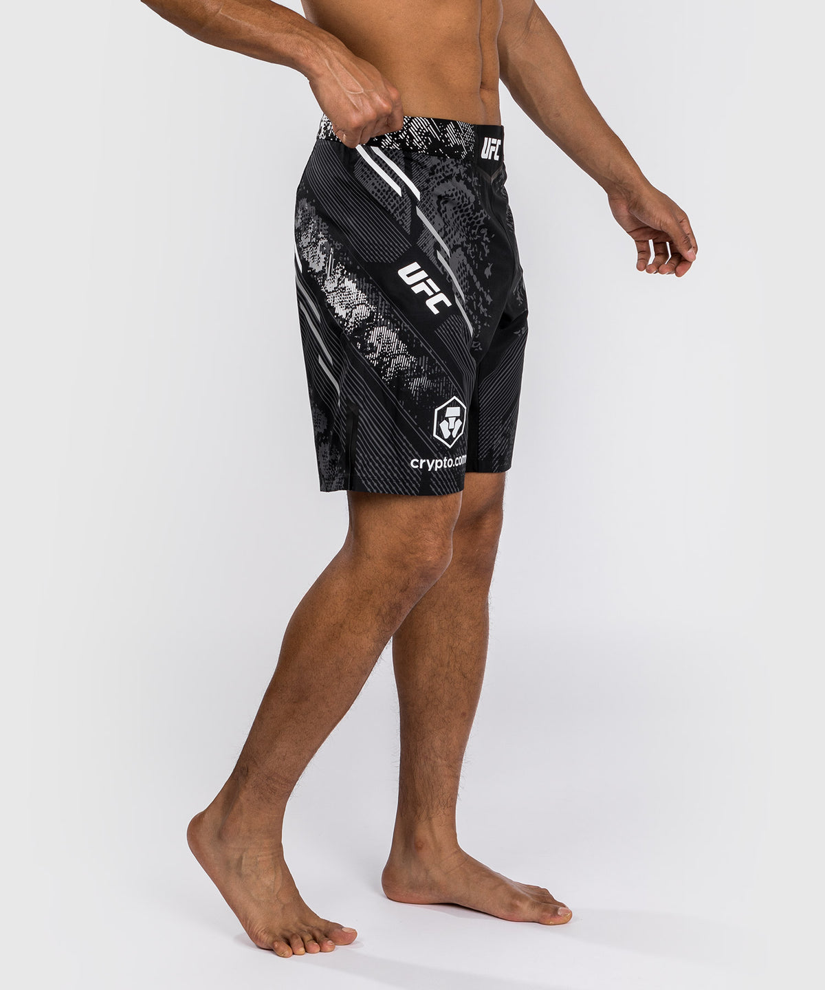 Shorts de combat Coupe longue pour Hommes UFC Adrenaline by Venum Authentic Fight Night - Noir