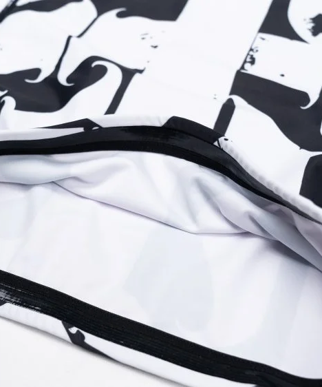 Scramble Hanzi Monochrome Rashguard - Schwarz/Weiß