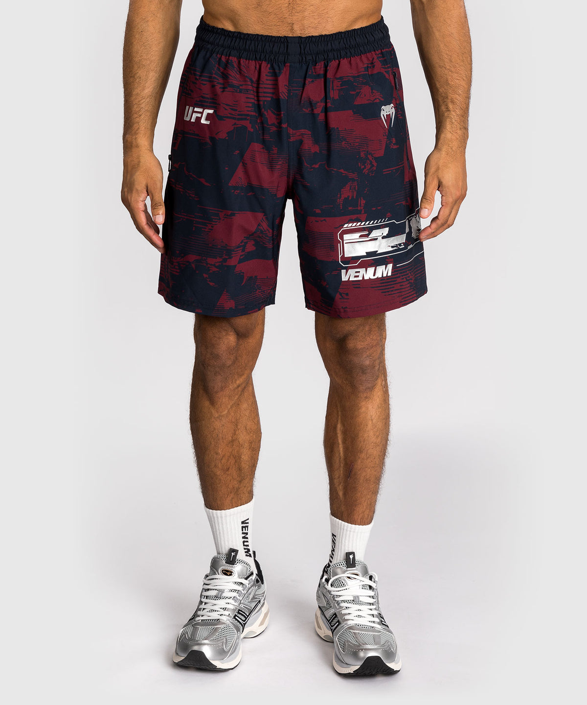 UFC Zenith by Venum Authentic Fight Week Short Performance Hombre - Azul marino/Burdeos/Plateado