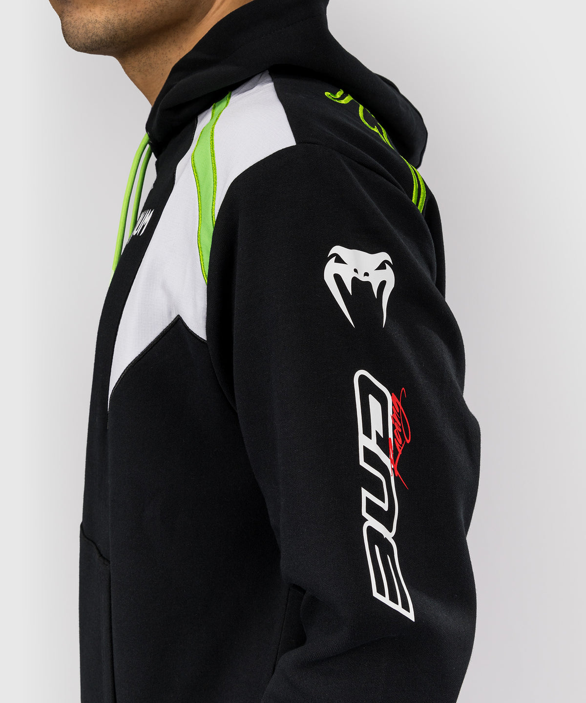 Venum x Bud Racing Felpa con cappuccio Uomo - Nero/Bianco/Verde lime