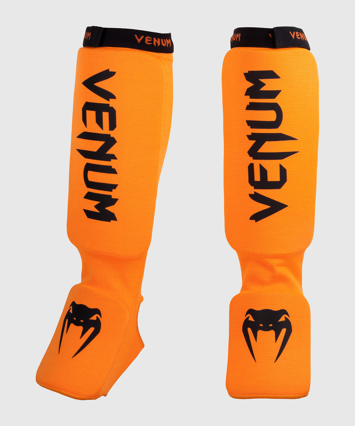 Venum Kontact Shin Guards - Orange Fluo
