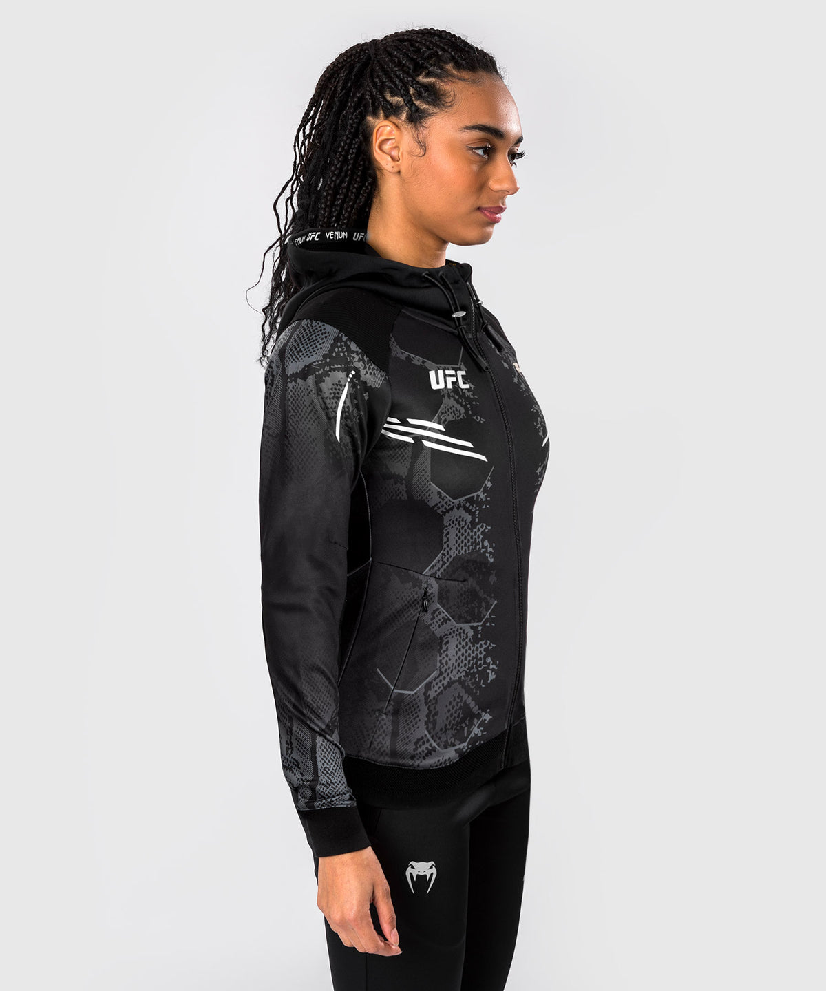 UFC Adrenaline by Venum Authentic Fight Night Felpa con cappuccio Walkout da Donna - Nero