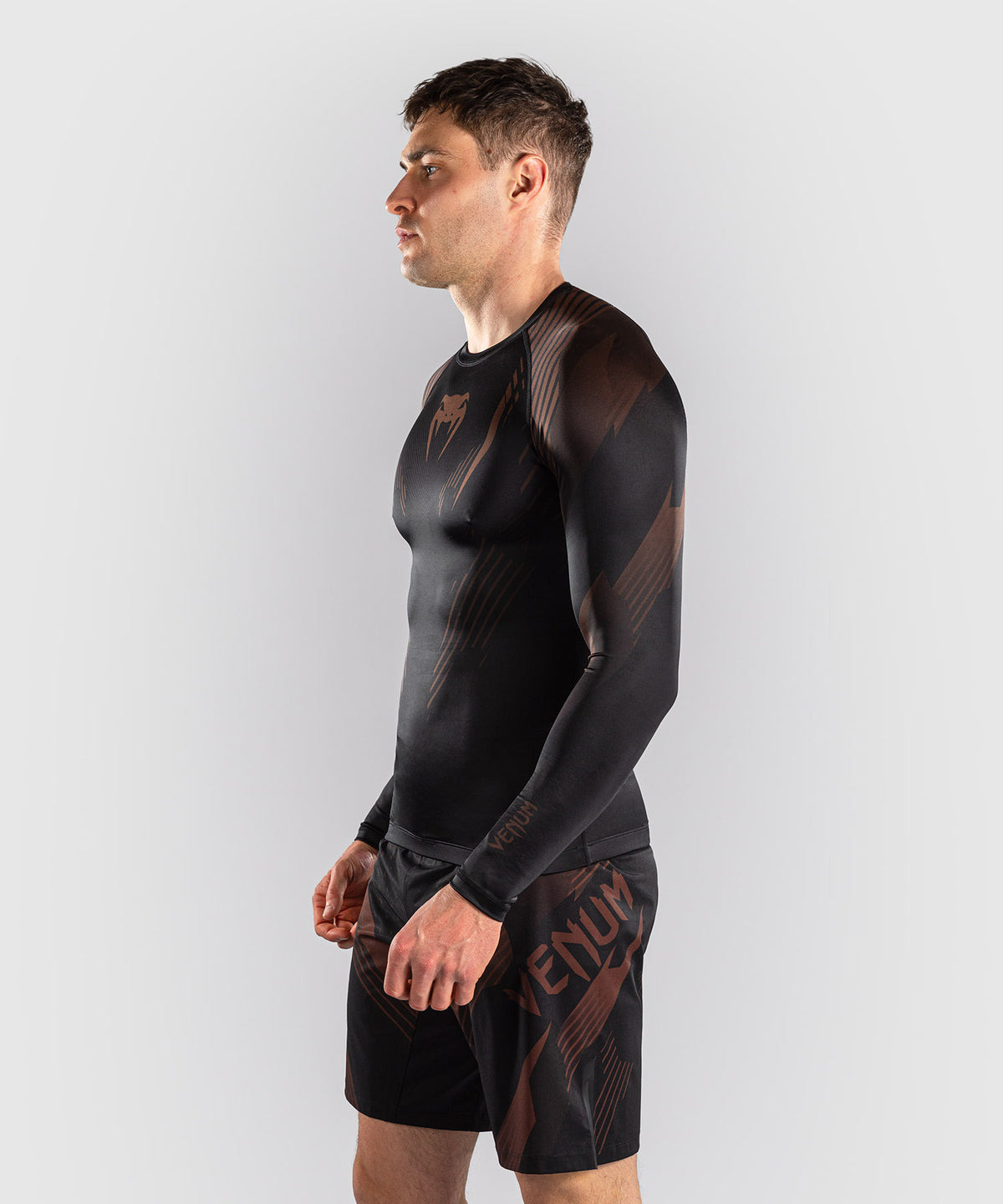 Rashguard à Manches Longues Venum No-Gi 6.0 - Noir/Marron