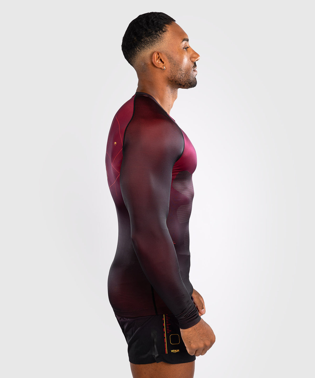Rashguard Manches Longues Venum Tactical XT- Noir/Bordeaux/Or