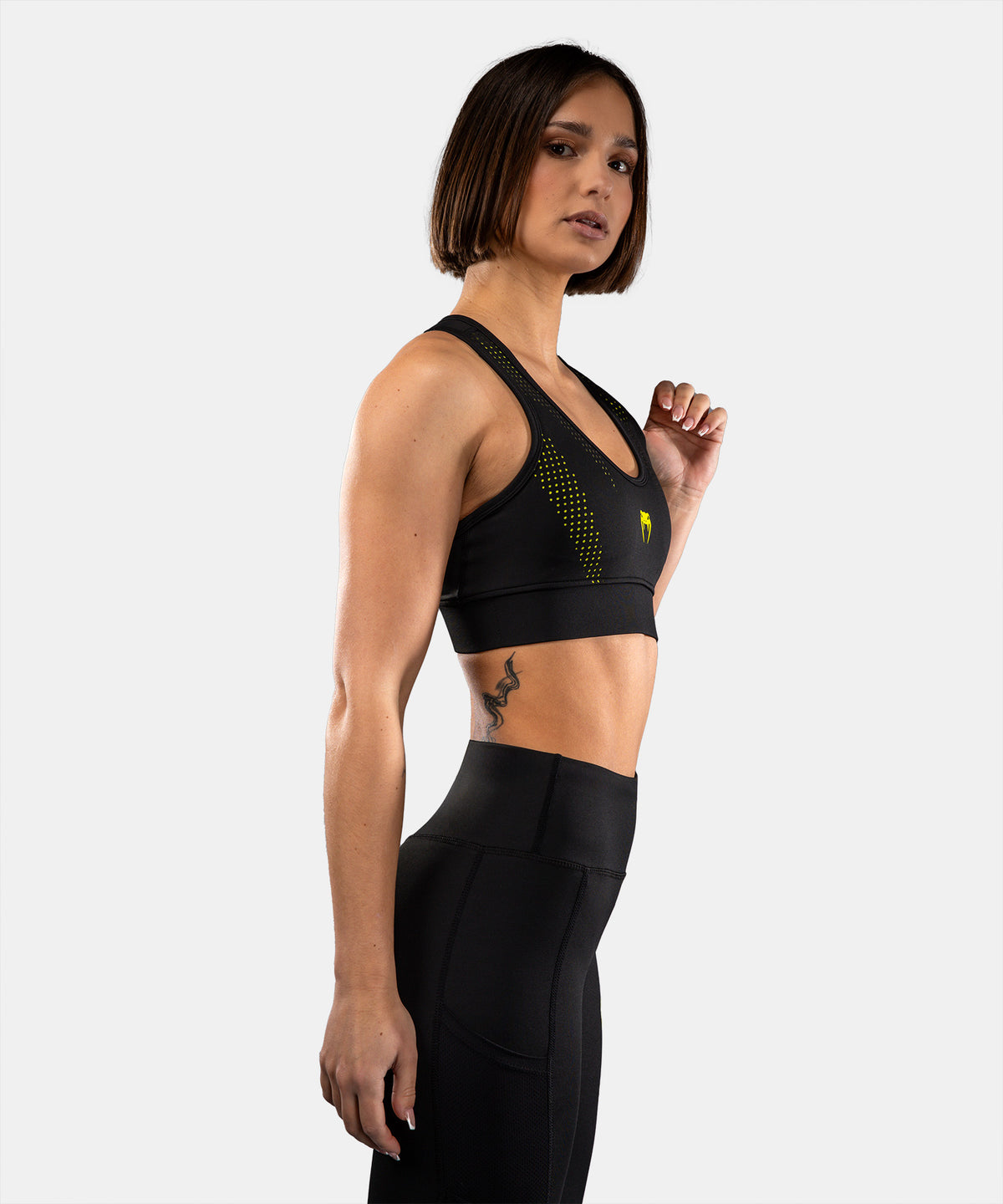 Brassière de Sport Venum Lazer - Noir/Jaune