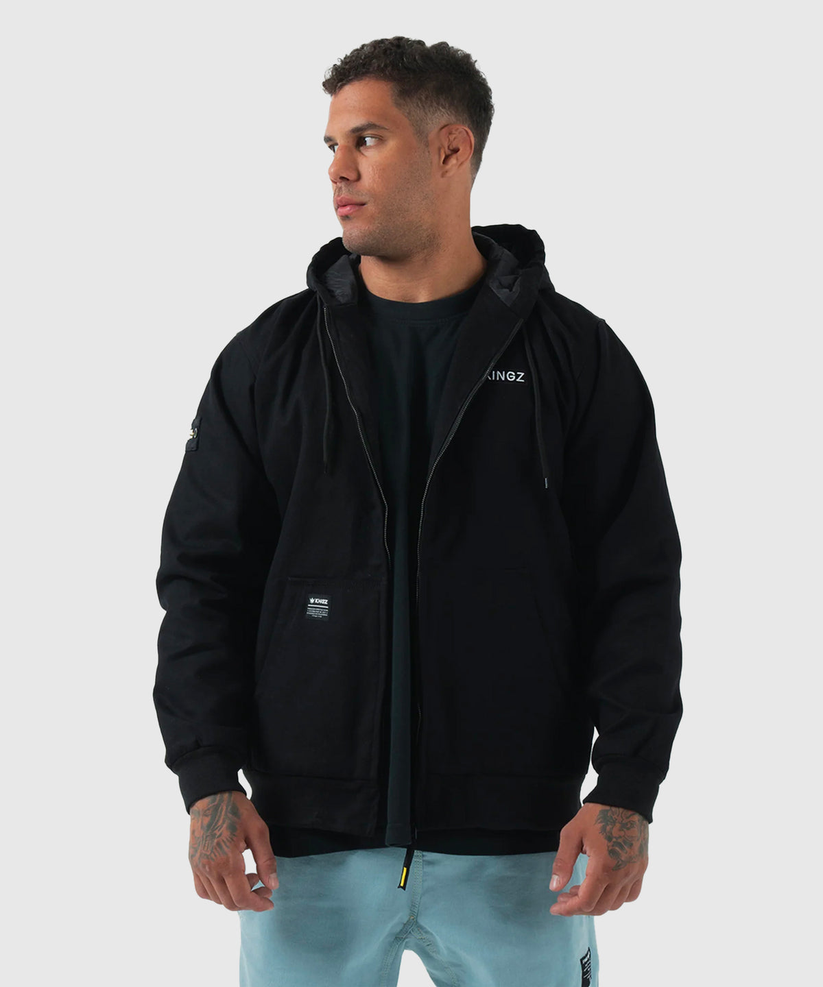 Kingz Canvas Jacket - Black