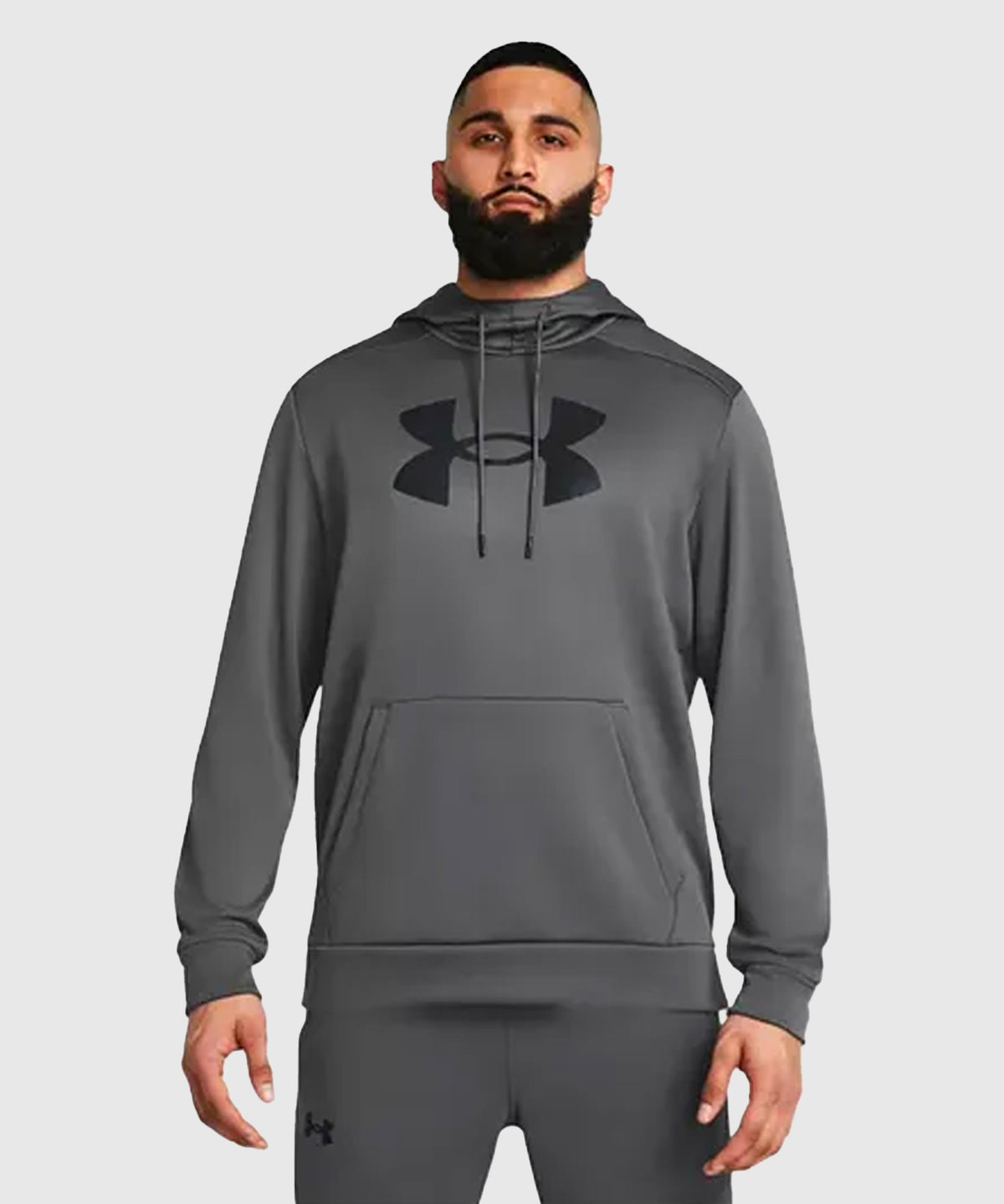 Under Armour Fleece® Sudadera con Capucha Big Logo – Gris