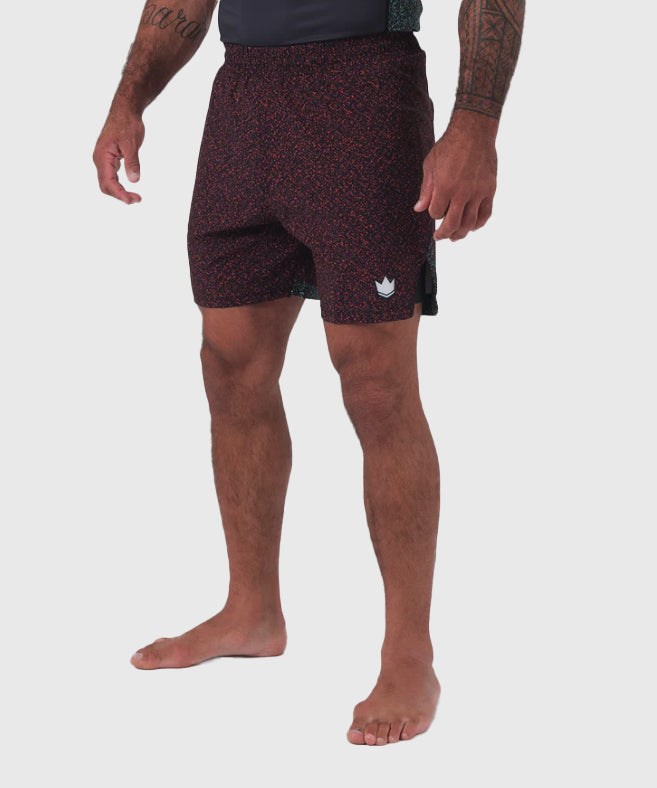 Short de MMA Kingz Hybrid - Noir/Rouge