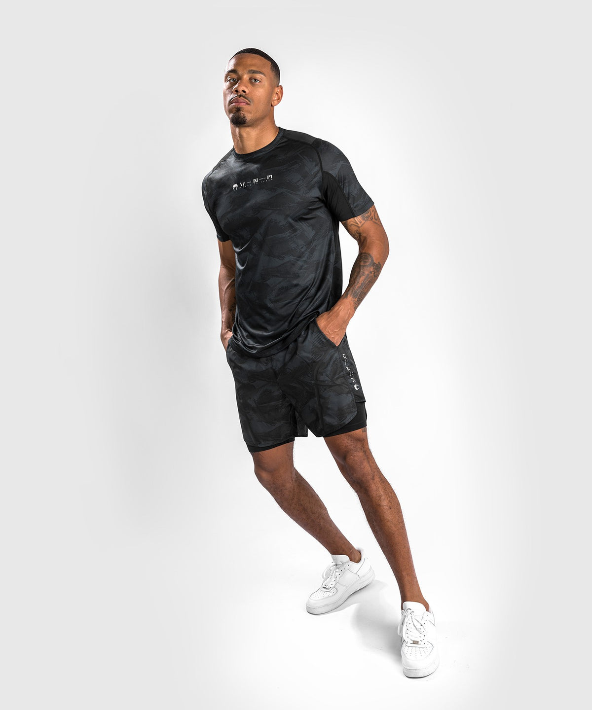 Venum Electron 3.0 Dry Tech T-Shirt - Kurzarm - Schwarz