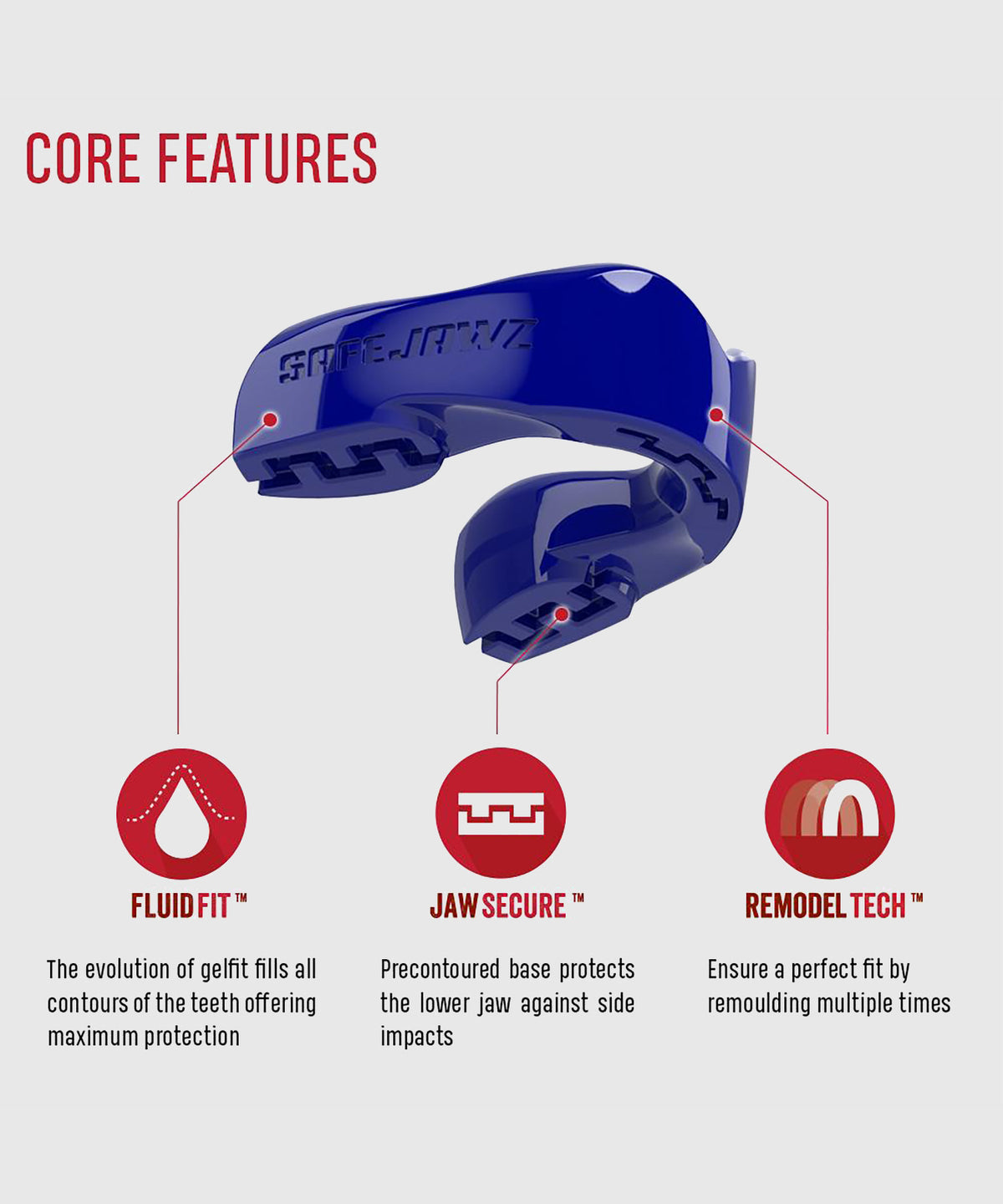 Safejawz Intro Series Protector Bucal – Azul