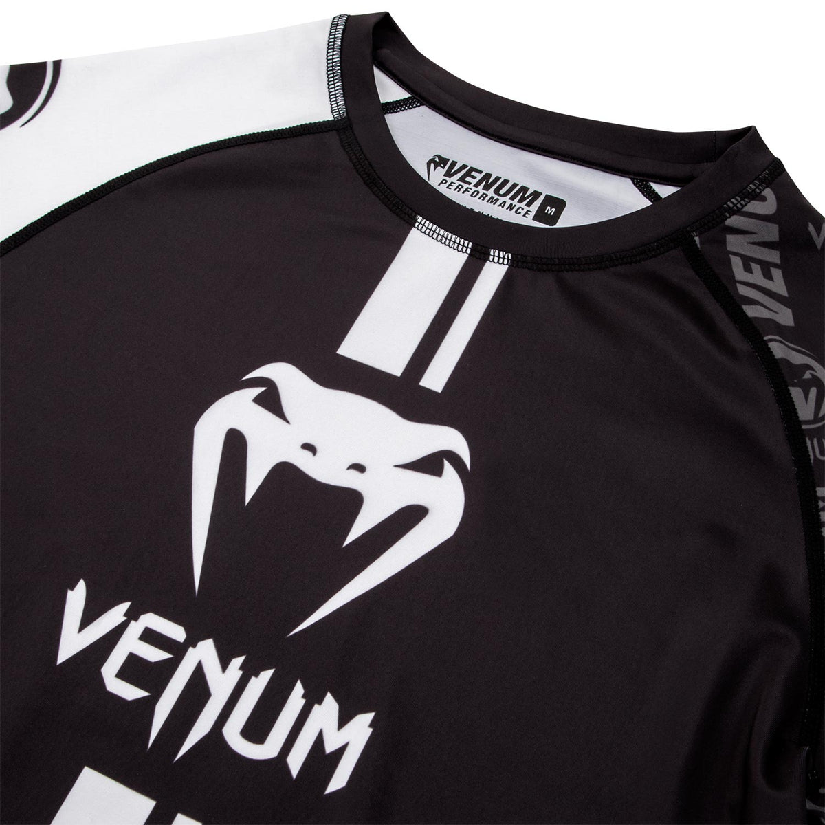 Venum Logos Rashguard - Langarm - Schwarz/Weiß