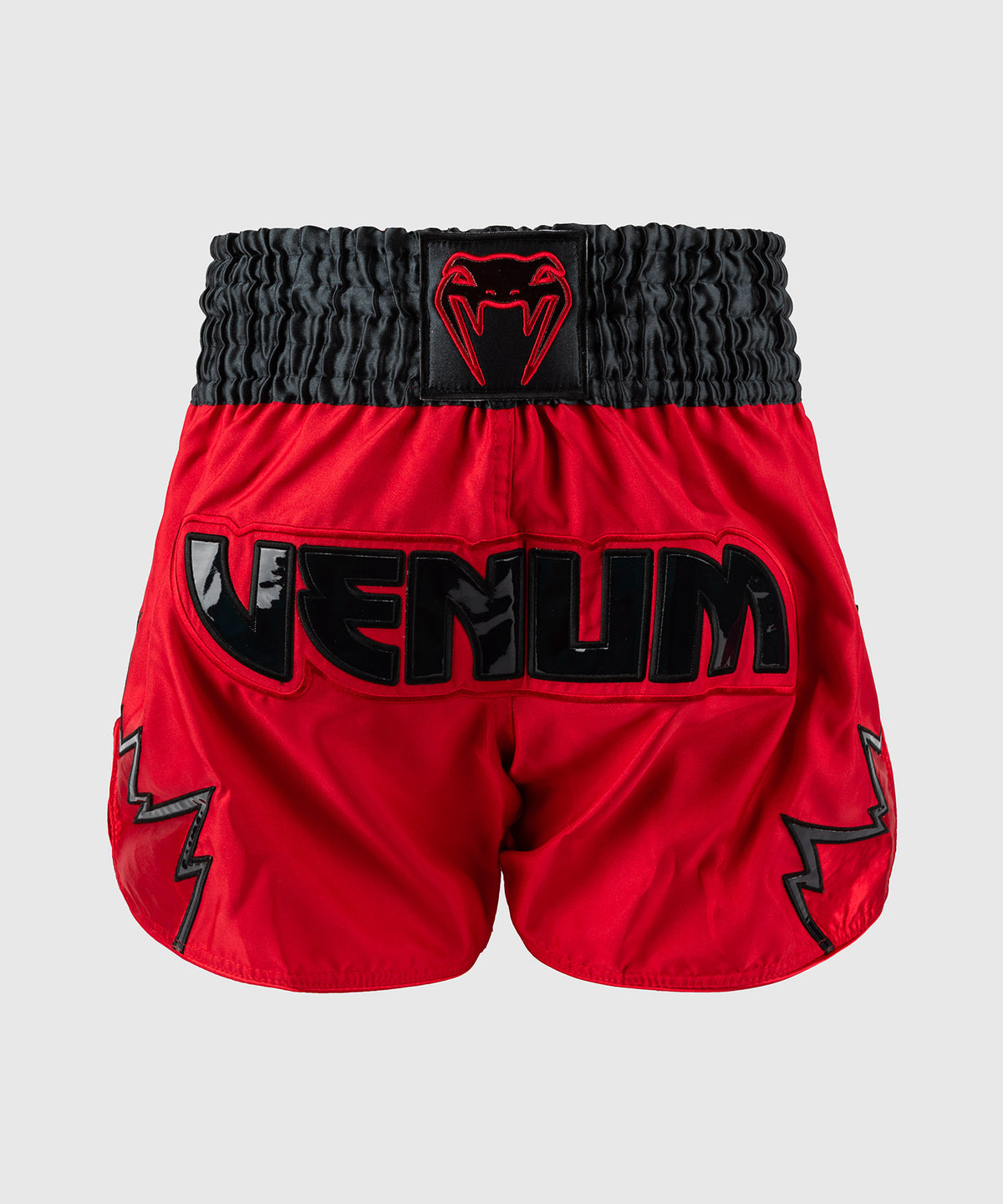 Venum Inferno Muay Thai Shorts - Rot/Charcoal Grau/Schwarz
