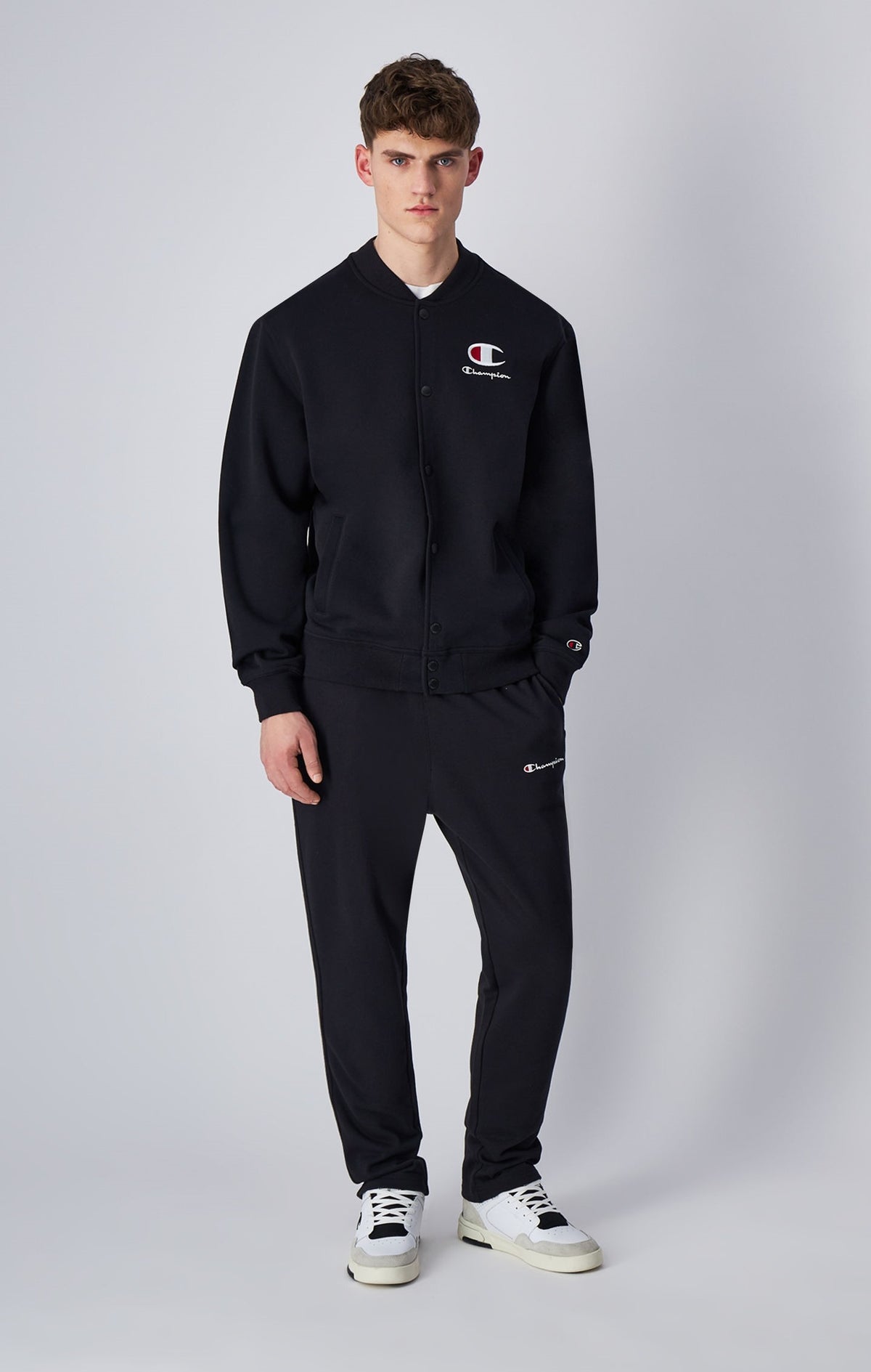 Veste Champion En Molleton Esprit Bomber - Noir