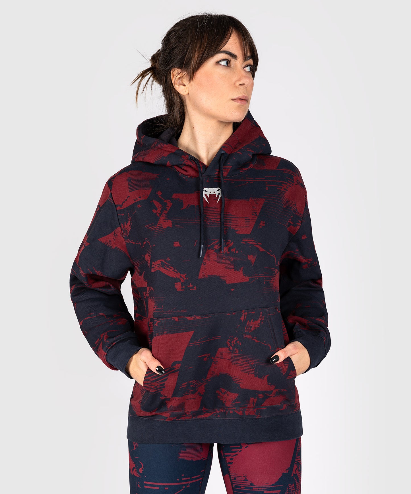 UFC Zenith by Venum Authentic Fight Week Felpa Donna - Blu navy/Bordeaux/Argento