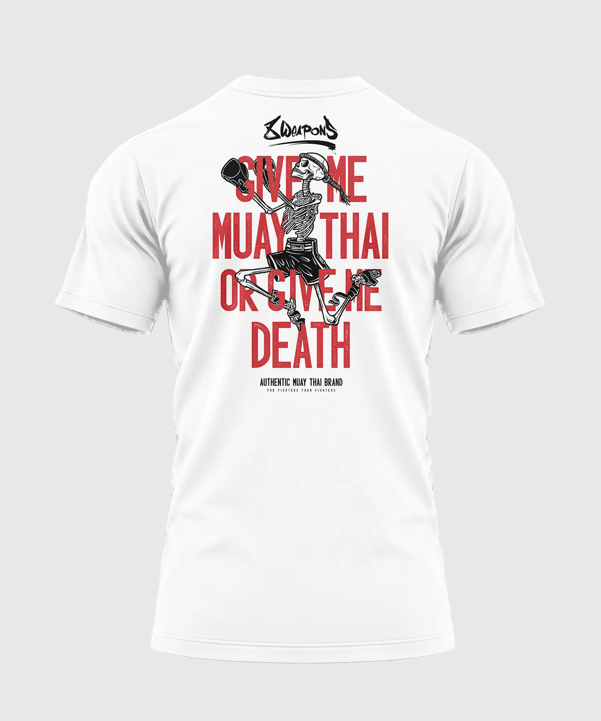 8 Weapons Skeleton T-shirt – Bianco