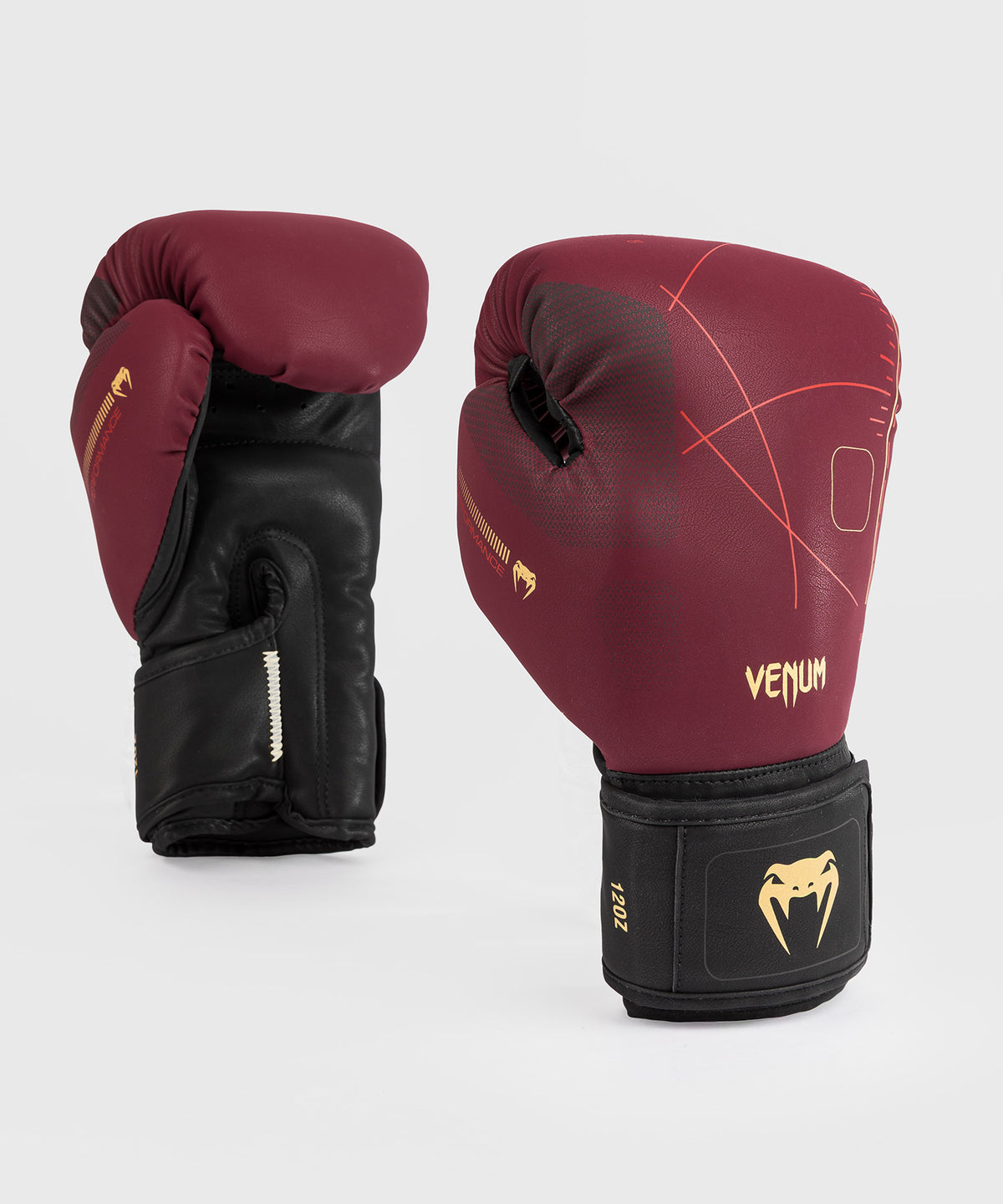 Venum Tactical XT Guantoni da boxe - Nero/Borgogna/Oro