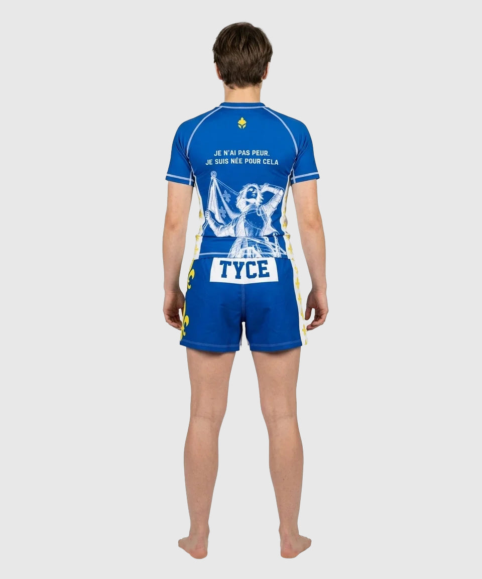 TYCE CULTURE OF WAR Jeanne d'Arc Fightshorts - Blau