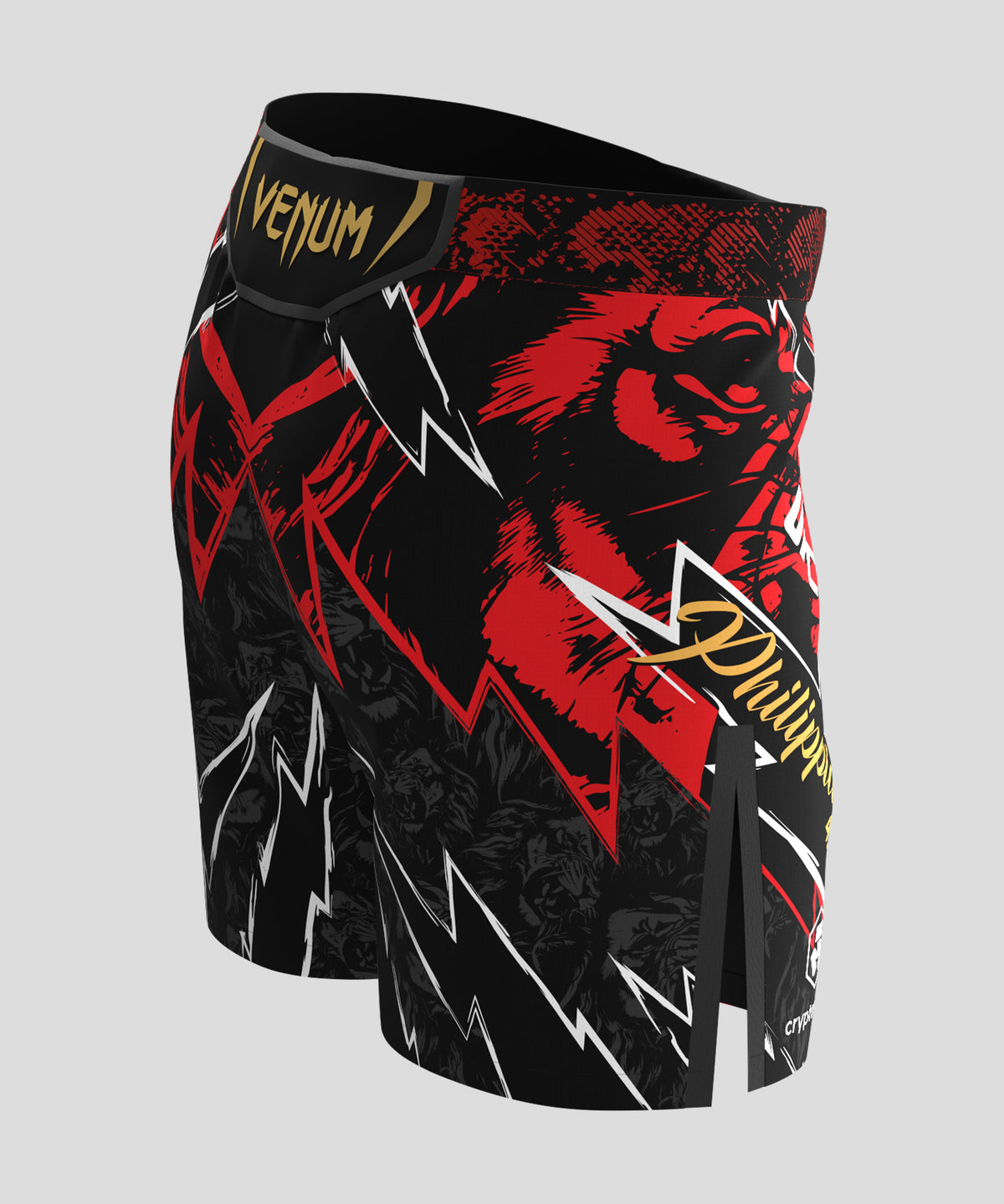 Men's UFC Unrivaled by Venum Red Jon Jones Short Fit Fight Short