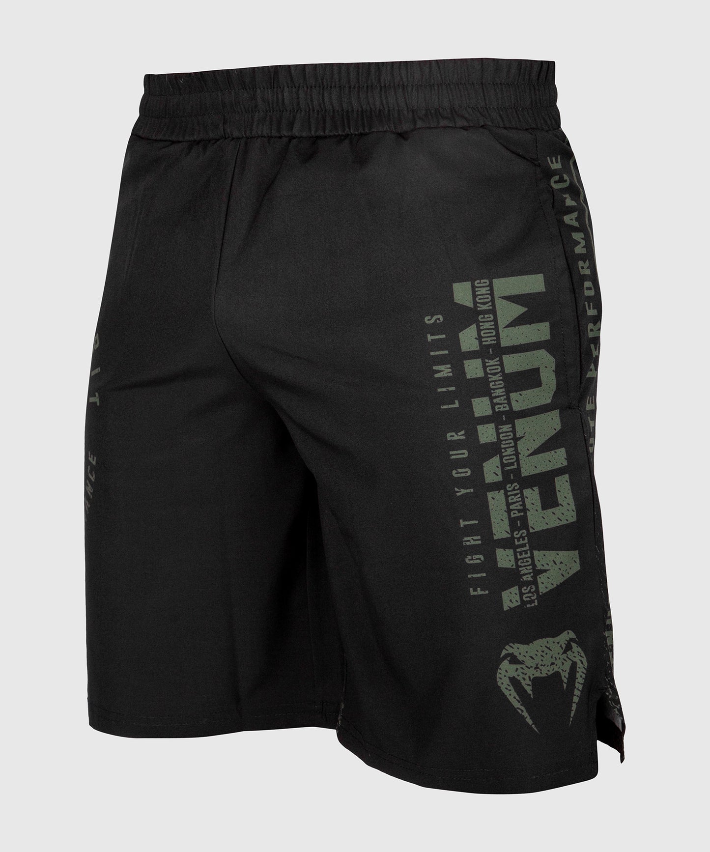 Venum Signature Trainingsshorts - Schwarz/Khaki