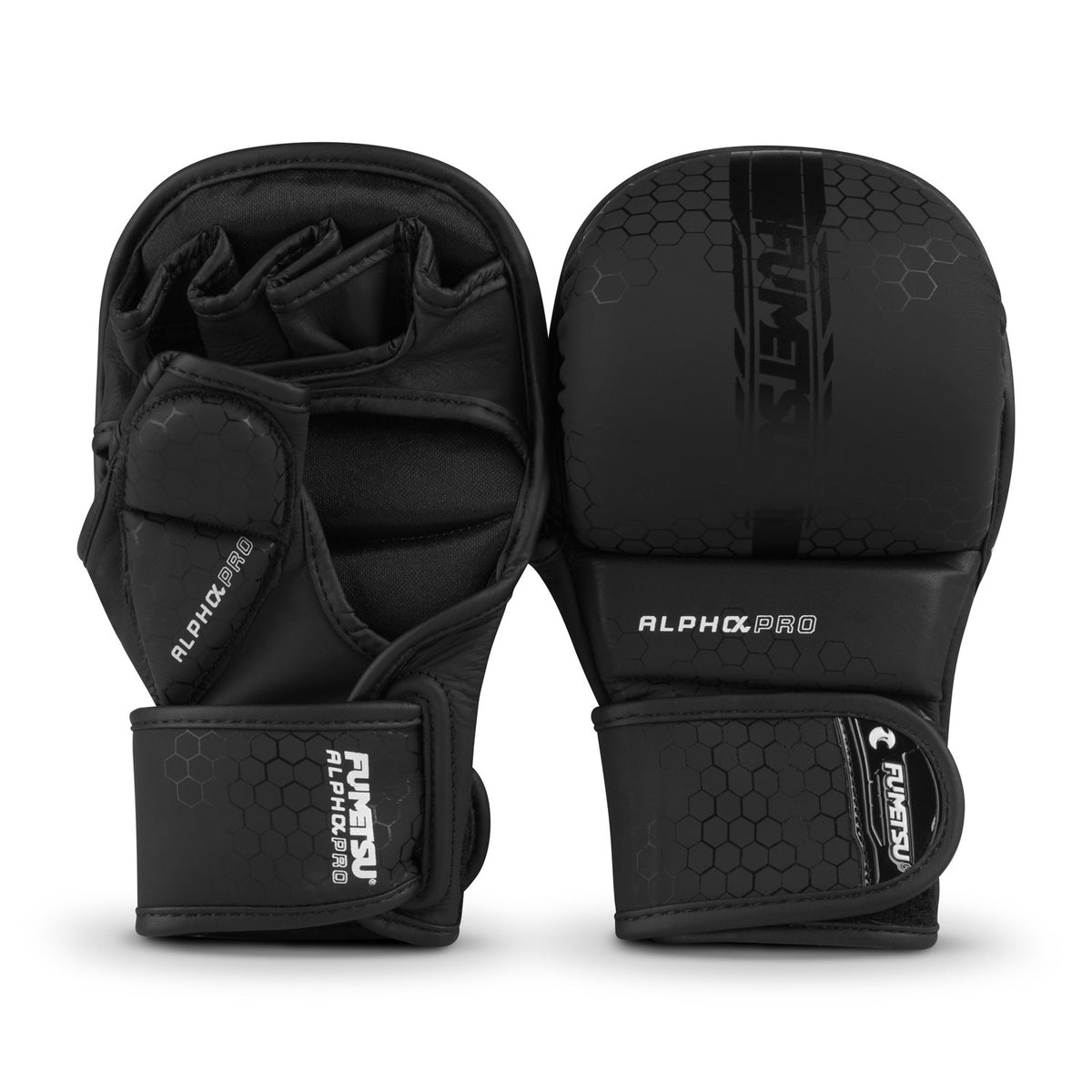 Fumetsu Alpha Pro MMA Sparring Gloves - Black/Black