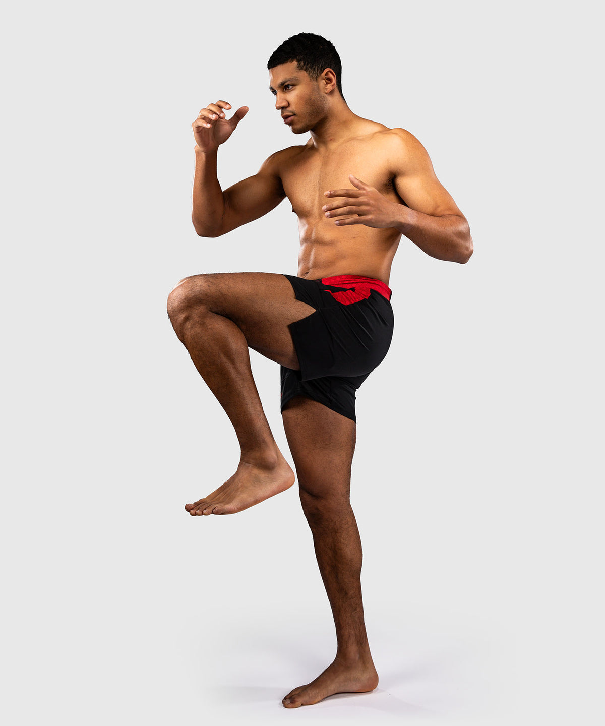 Venum x Roger Gracie Signature Short de Combate - Negro/Rojo