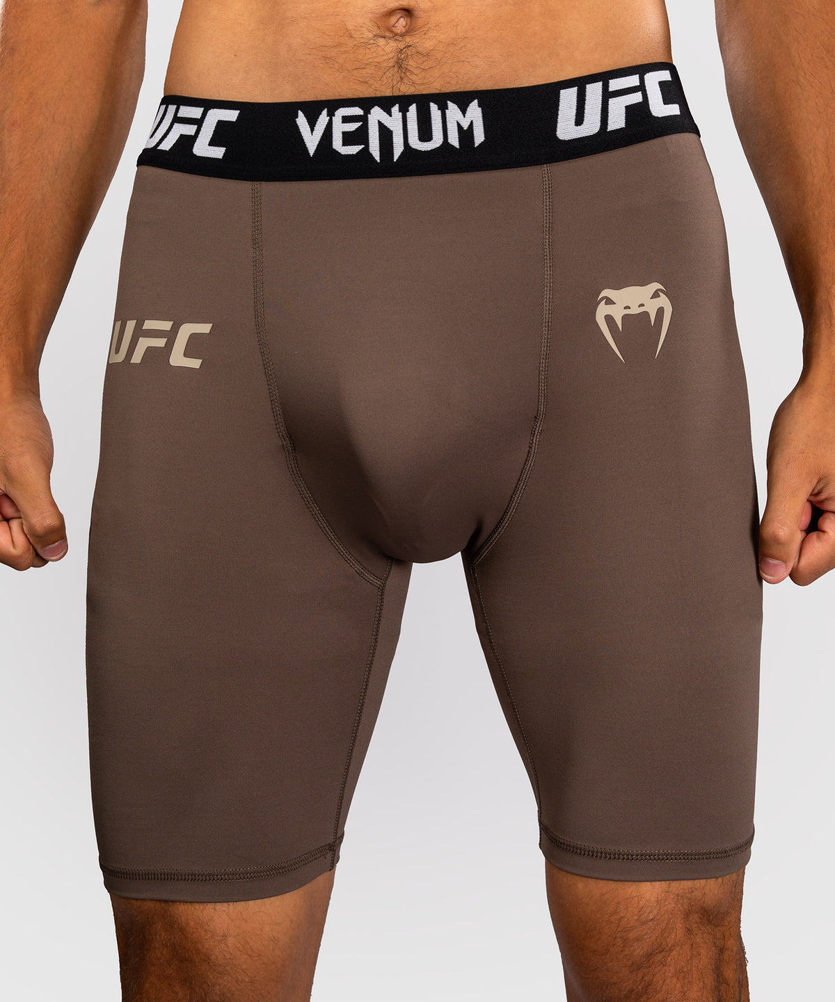 Venum UFC Unity by Venum Authentic Fight Week Pantaloncini a Compressione Tecnici da Uomo - Marrone