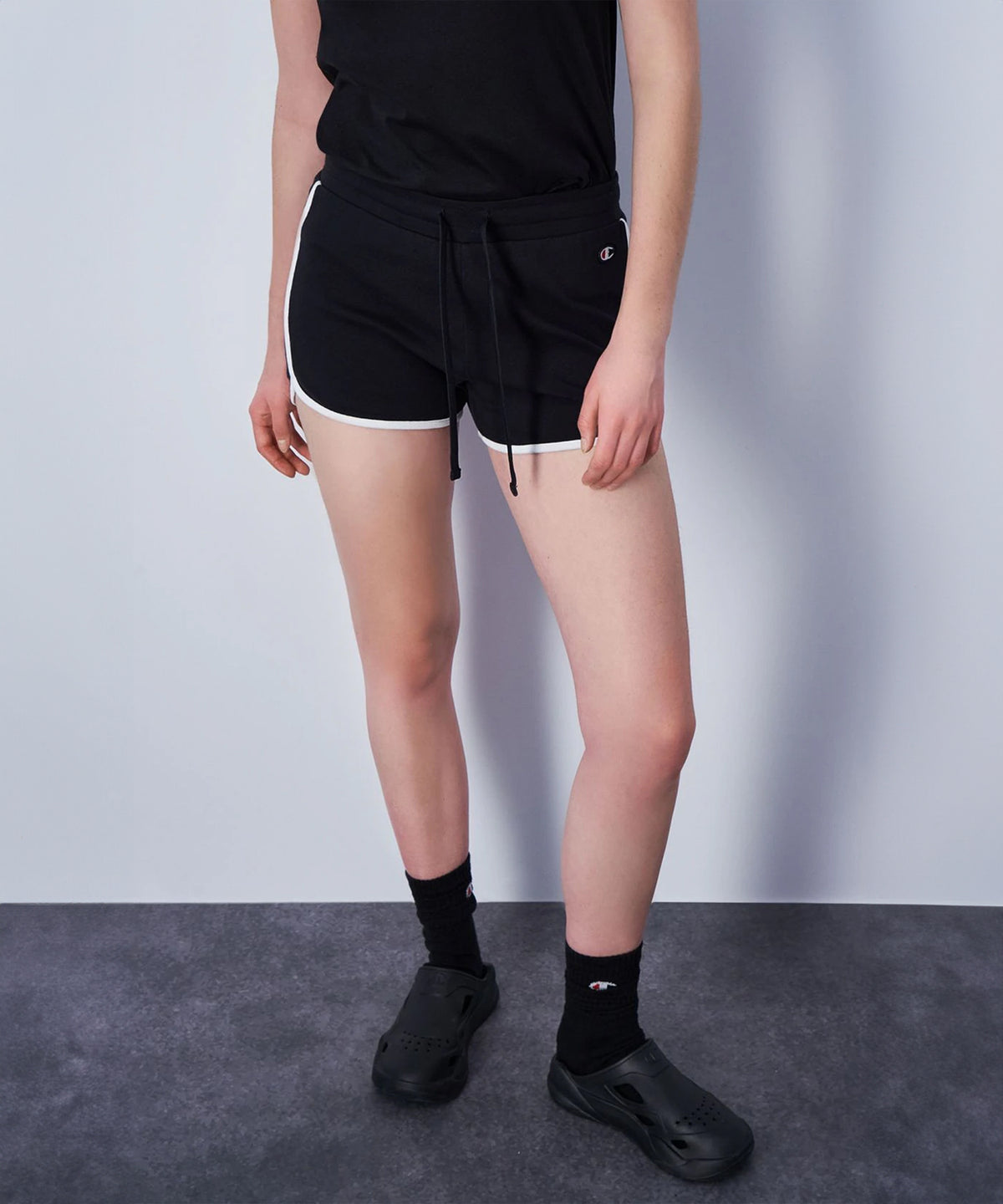 Champion Legacy Pantaloncini in Cotone – Nero/Bianco