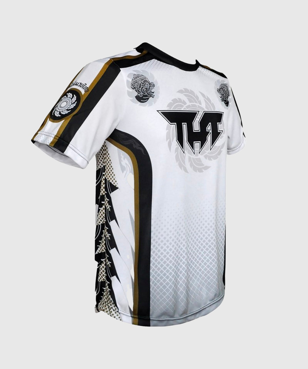 Tuff Dry Fit Twin Hanuman Heads Maglietta - Bianco