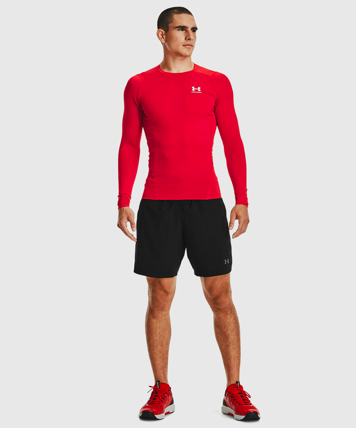 Under Armour Heatgear® Camiseta de Manga Larga – Rojo