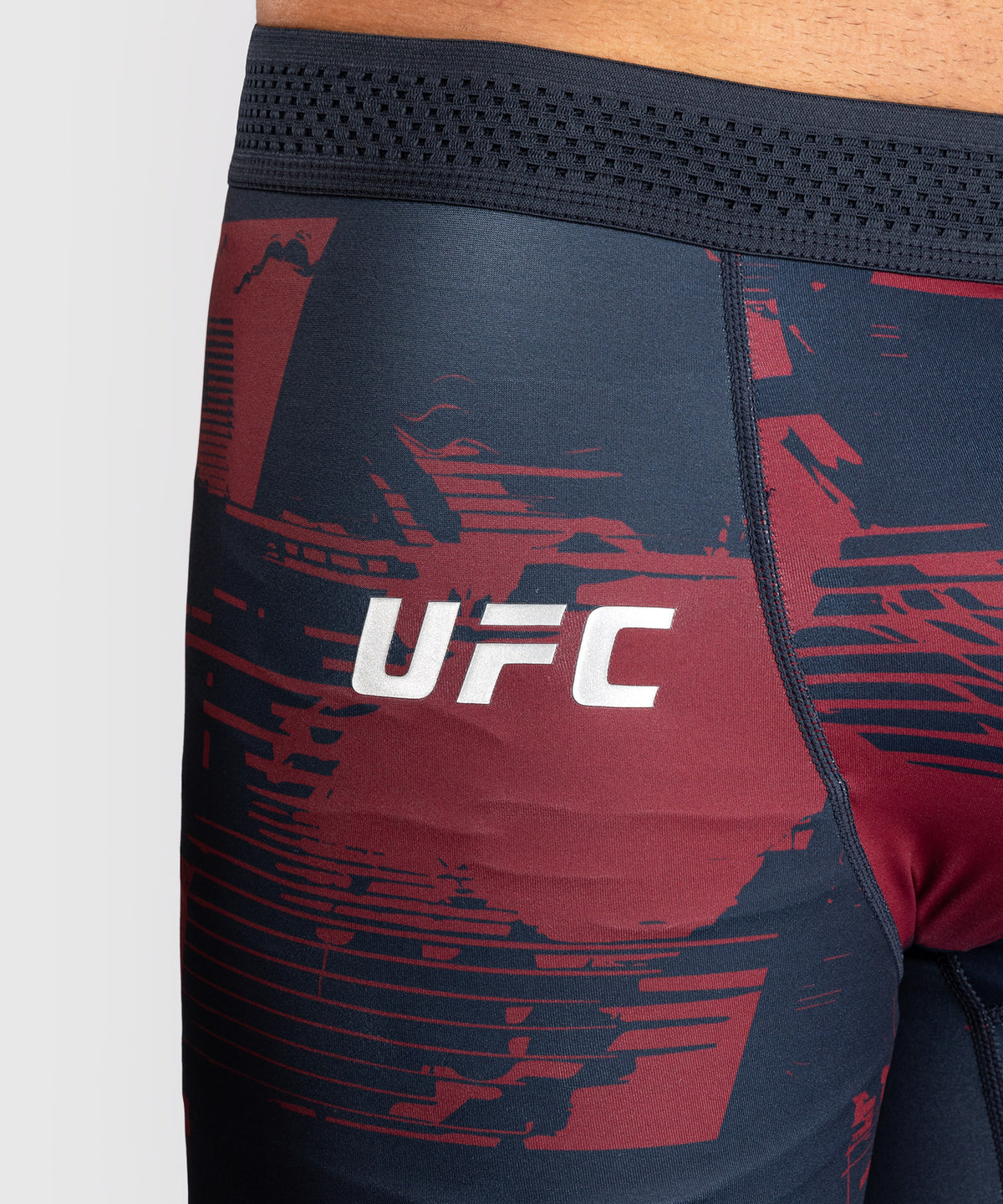 Short de compression Performance Homme UFC Zenith by Venum Authentic Fight Week - Bleu marine/Bordeaux/Argent