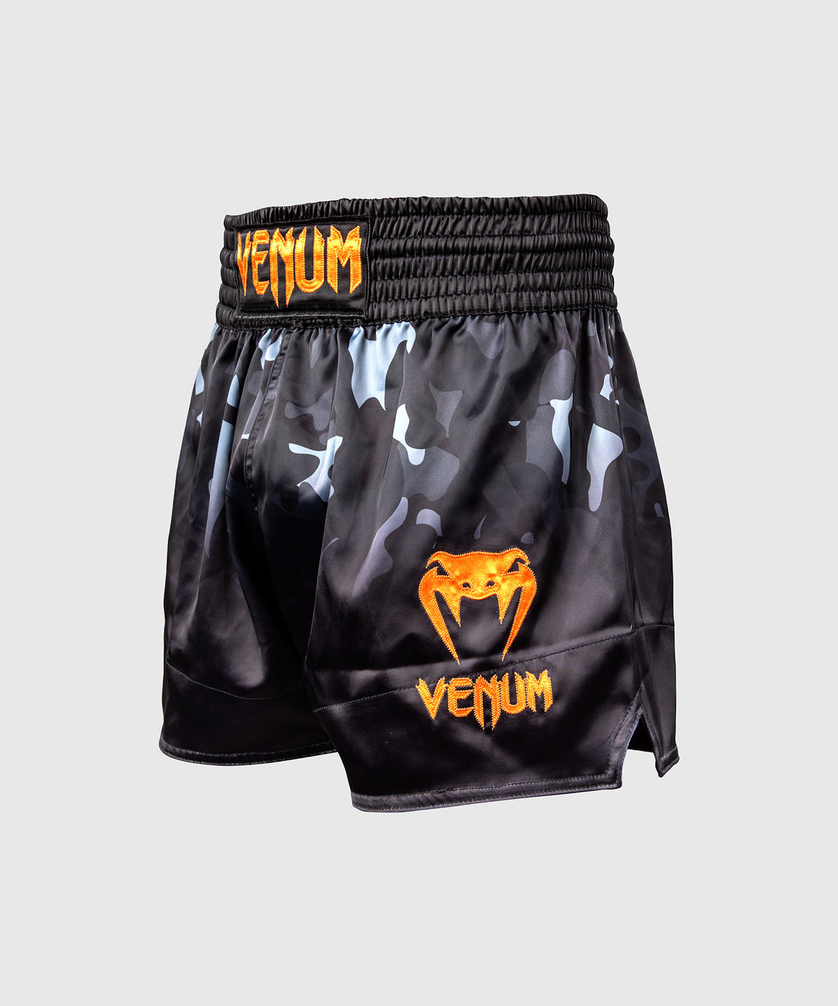 Venum Classic Pantaloncini Muay Thai - Camo Nero/Arancione
