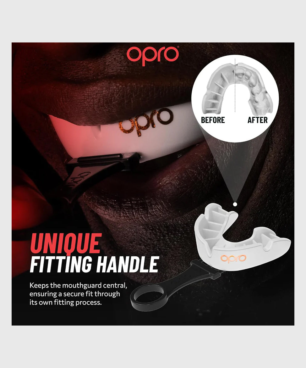 Protector Bucal Opro UFC Bronze – Blanco/Bronce