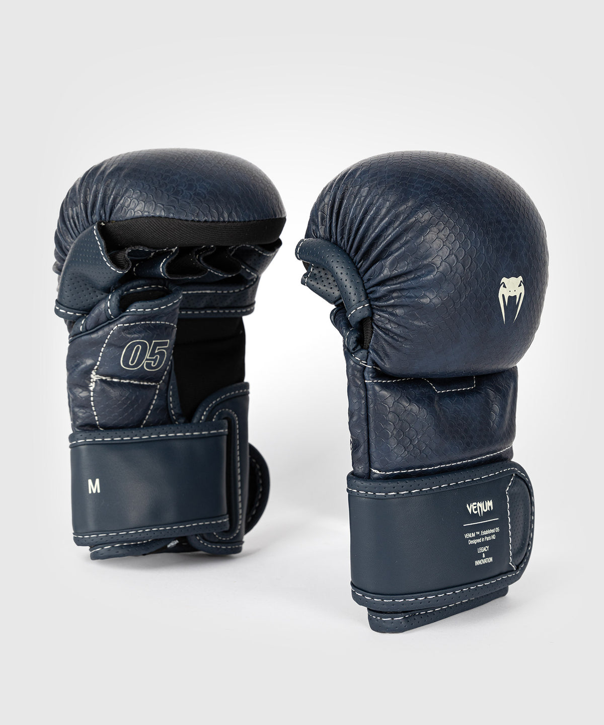 Venum Impact Evo Scales MMA-Sparringhandschuhe - Mitternachtsblau