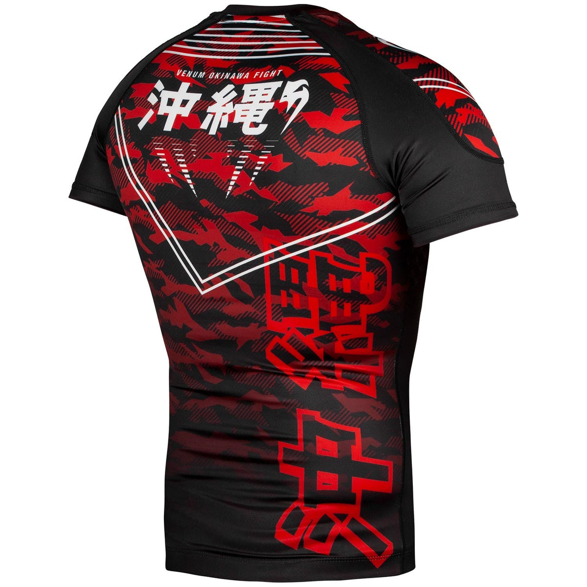 Rashguard Venum Okinawa 2.0 - Manches courtes - Noir/Blanc-Rouge