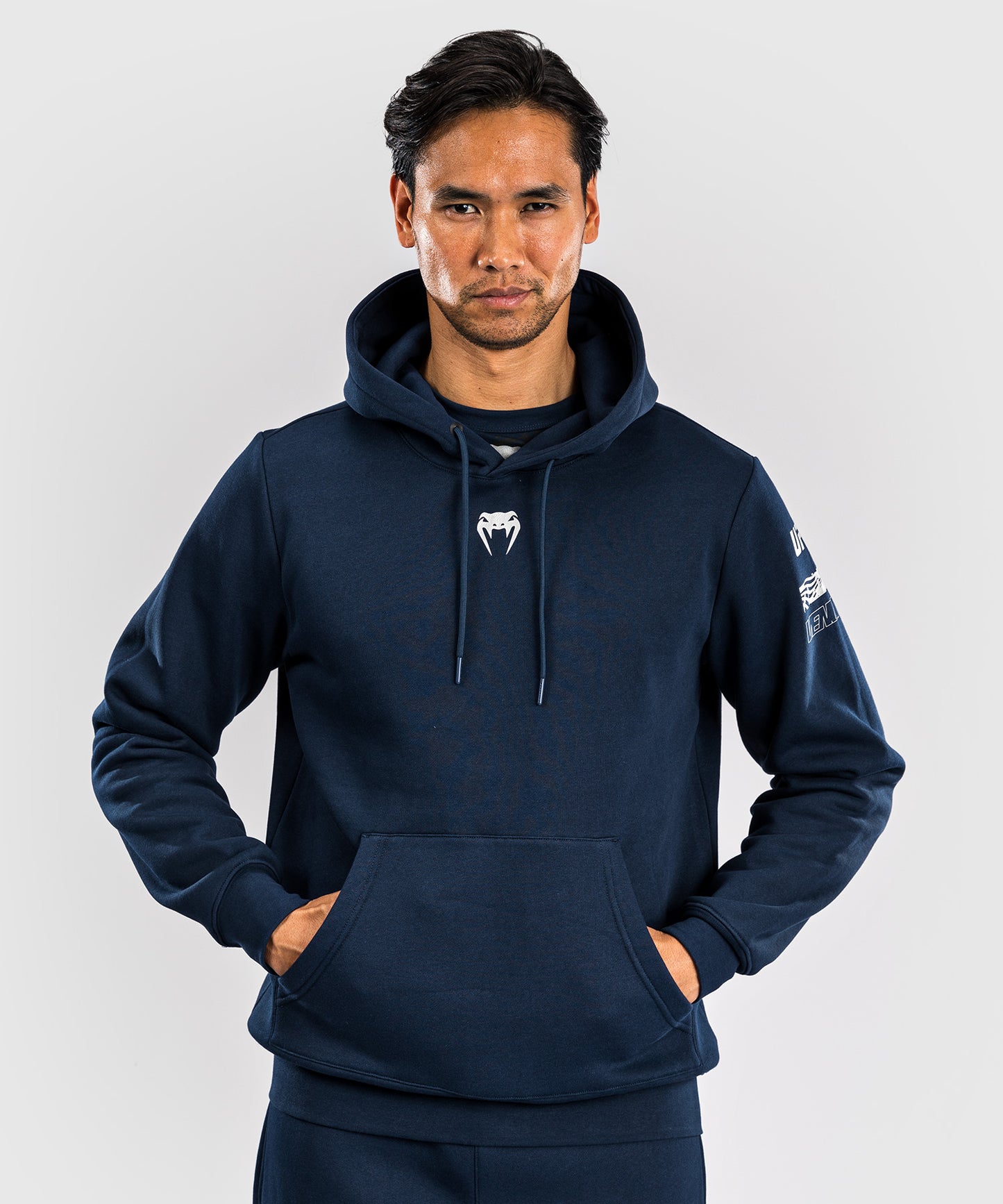 UFC Fusion by Venum Fight Week Felpa con Cappuccio per Uomo - Blu oceanico